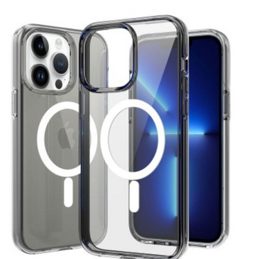 iPhone 12 Pro Max Compatible Case Cover With Ultimake Shockproof and Compatible With Magsafe Technology - Clear Black